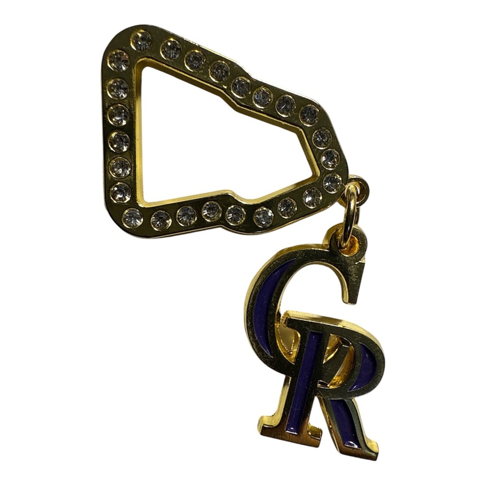 Colorado Rockies logo baseball lapel pin